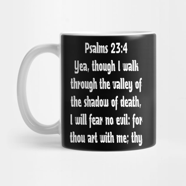 Psalms 23:4 Typography by Holy Bible Verses